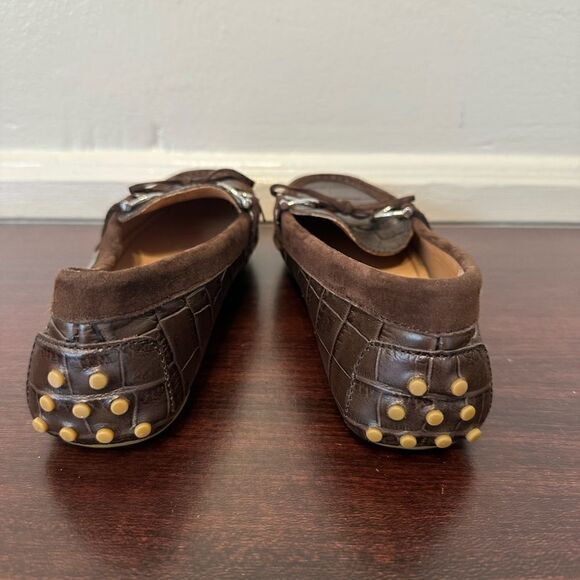 Ralph Lauren leather loafer In brown size 6B new - Picture 5 of 14